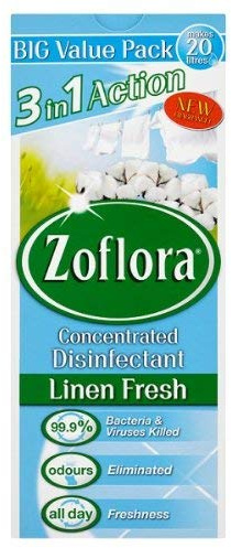 4X Zoflora Linen Fresh 500ml Odour Remover & Disinfectant