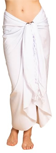PANASIAM Sarong uni white, 190x116cm