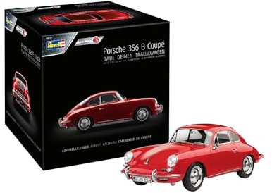 Revell Adventskalender Porsche 356 I Porsche Adventskalender I Automodell in 24 Tagen zusammenbauen I Adventskalender für Jungen, Mädchen & Erwachsene ab 10 Jahren I Geschenk zu Weihnachten