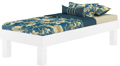 Erst-Holz®Holzbett Einzelbett Buche Bettrahmen Futonbett Breite wählbar mit hohen Füßen V-60.87W-H