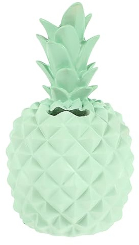 FOMIYES Spardose in Ananas-Form, Kunstharz, Ananas-Figur, Münzdose, Spardose, kleiner Behälter, Geschenk für Ananas-Party, Dekoration, Grün