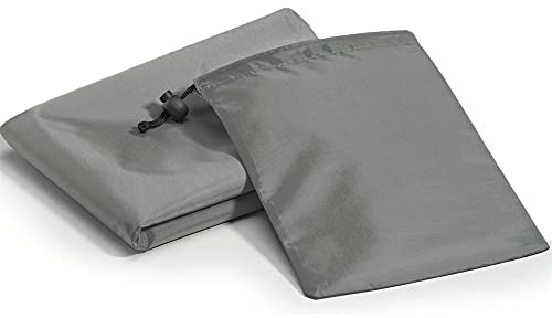 CelinaSun Outdoordecke 200x200 cm grau PES Taschen Stranddecke Picknick Decke Ultraleicht schnelltrocknend Unterlage