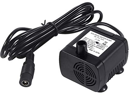 Fdit Pompe à Eau Submersible, Pompe Submersible Amphibie Solaire Ultra Silencieuse DC 12 V pour étang à Poissons et étang de Fontaine