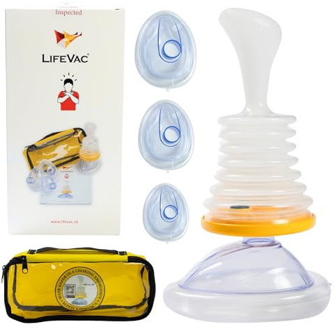 LifeVac Travel Kit - Choking Rescue Device for Adults and Children First Aid Kit, Portable Airway Suction Rescue Device, First Aid Choking Device, Anti-Choking System, Airway Clearance Assistance