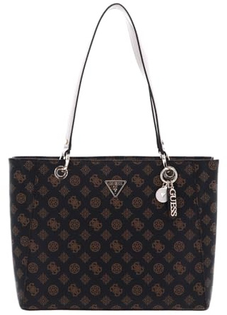 GUESS Damen Noelle Handbag, Mocha Logo