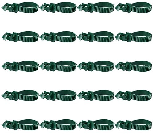 Yardwe Pflanzenschnalle Aus Kunststoff – 20 Stück Wiederverwendbarer Gürtel – 25 cm 1 3 cm Breit – Perfekt Zum Befestigen Von Bäumen Und Bonsais