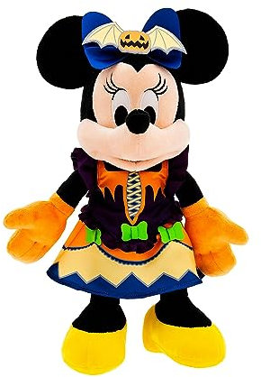 Disney Store Minnie Maus - Halloween 2023 - Nachtleuchtendes Kuscheltier, 38 cm, Schwarz