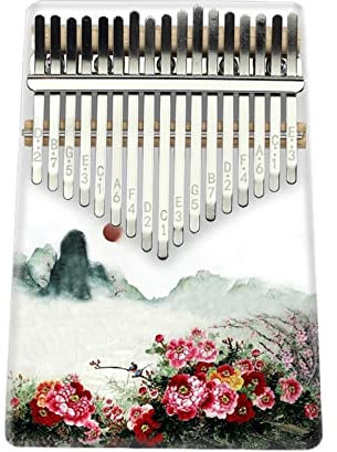 ALFAAL 17 Tasten Kalimba Daumenklavier Acryl Musikinstrumente (Color : C)