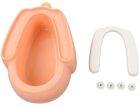 Baby-Po-Waschbecken, Verhindert Ausrutschen, Hockfrei, Weiche Matte, Po-Waschbecken, Babypflege, Baden, Reisen, Bade-Sets für Zuhause, Outdoor, Camping, Waschen von Babys (Rosa