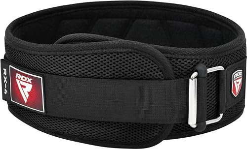 RDX Weight Lifting Belt Eva Curve Rx4 Black-S