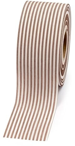 Mopec S69.60.19 Nastro a righe Vichy marrone Larghezza 60mm Rotolo di 50metri