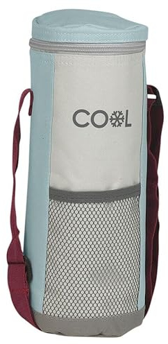 URBNLIVING Isolierte Kühltasche mit Reißverschluss, 1,5 l, mit verstellbarem Schultergurt, für Getränke, Picknick, Wandern