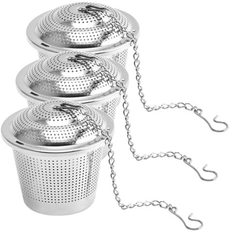 FUNOMOCYA Teesieb Zum Brauen Für Tee Sieveinsatz Für Losen Tee Tee-ei Aus Edelstahl Metall Tee-ei Teesiebkanne Zubereitung