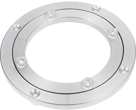BEBEMOKO Aluminiumlegierter Drehteller Für Esstische Robuste Drehbare Basis Für Holz Und Glastische Für Restaurants Küchen Und Dekoration rutschfest Und Geräuschlos