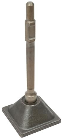 Hammer Stampfer, Sechskantstampfer Schaft und Platte, Stampfer Bodenverdichter, Tamper Packer BetonLandschaftsbauer für Demolition Jackhammer Breaker (Silber)
