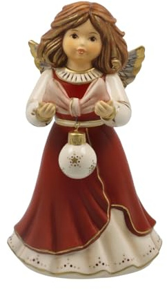 Goebel Engelfigur Meine schönste Weihnachtskugel - Bordeaux Himmelsboten Weihnachten