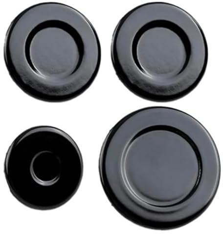 Generico Set di 4 bruciatori a Gas per Piano Cottura, 55/75/100 mm, Kit di Ricambio per fornelli a Gas Medi(Concavo)