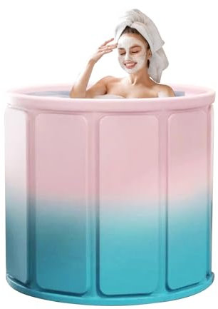 Klappbare Badewanne Für Erwachsene - Tragbare Sitzwanne Zum Vollbad,Wasserdicht Für Camping Reisen Ältere Erwachsene Und Kleinkinder Duschewanne