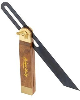 Robert Sorby Select Carpenters Sliding Bevel - Adjustable Bevel Gauge - Angle Finder with Rosewood Hardwood Handle (Grey, 9)