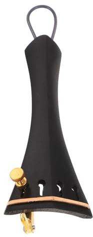 ERINGOGO Saitenhalter für Feinstimmer für Violine Feinstimmer Saitenhalter für Geige Geigensaitenhalter aus Holz Geigen-Feinstimmer Saitenhalter-Feinstimmer Instrumententeile Black