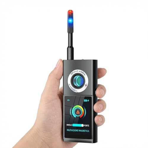Rilevatore Scanner Professionale di Microspie e Telecamere 50MHz-8GHz - Rileva GPS, Microfoni, Microcamere Wireless - Bonifica TOTALE - Schermo Touch - Portatile Auto Ufficio Viaggi GUARDIAN 888