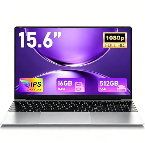 FUNYET Pc Portatile 15.6 Pollici 16GB RAM 2*DDR3 512GB SSD, 2 nuclei Processore M3-6Y30 Laptop, Fino a 2,2 GHz, Win 11 Notebook con FHD 1920x1080, 5000mAh, Wi-Fi 5, BT4.2, USB 3.0, mini HDMI, Typc-C