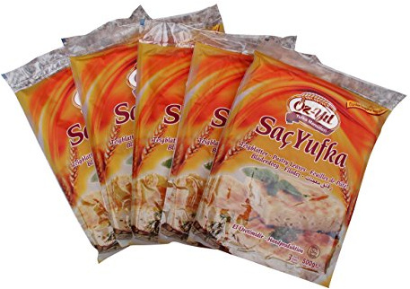 5 x 500 g de hojaldre fino fino – Masa de filo – Sac Yufka para platos de Börek