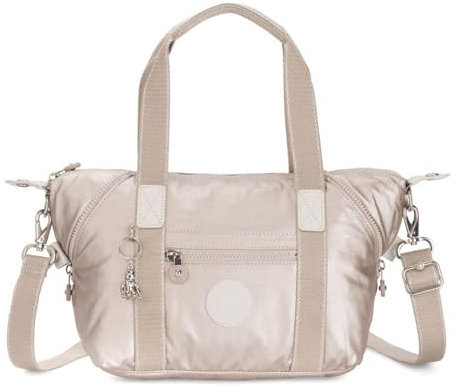 Kipling ART MINI Kleine Handtasche, Schultertaschen, Metallic Glow (Silber)