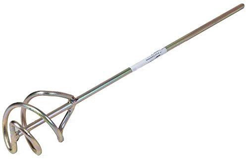 Toolty Propeller Mixing Paddle 60 x 320 x 6mm - Rounded - Galvanized Mixer, Whisk, Stirrer -2-Blade - for Plaster, Gypsum, Adheives, Concrete, Cement, Glue, Paint, DIY - TLTY-1400
