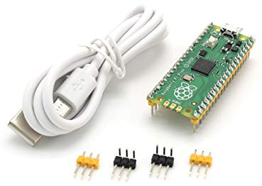 Coolwell Raspberry Pi Pico Board with Pre-soldered Header Flexible Microcontroller Board Based The Raspberry Pi RP2040 Chip Featured Dual-Core Arm Cortex M0+