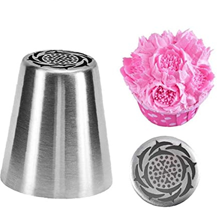 PiniceCore 1pcs Stainless Steel Pastry Cake Russian Nozzles Pastry Tips Icing Piping Nozzle Cookie Mold Baking Pastry Decorating Tools