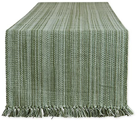 DII Kollektion med färgrika och varierade bordstextilier, bordslöpare 33 x 183 cm, Artichoke-grön