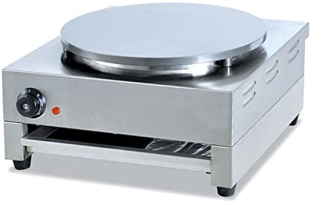 Ristoattrezzature Piastra Crepiera Elettrica Singola - Acciaio Inox - Dimensioni 860x485x240mm