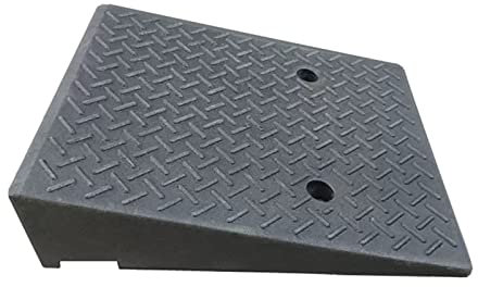 Türschwellenrampe, Gummirampe, Rutschfeste Auffahrrampen, Bordsteinrampen Schwerlast, Zugangsrampen, Für Auffahrt, Laderampe, Bürgersteig, Auto, Roller, Fahrrad, Motorrad ( Size : 50*50*21cm )