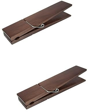 Generico Porta Asciugamani 2 Pezzi Porta Asciugamani Mollette Giganti Realizzati in Legno Gigante Porta Asciugamani Realizzato con Grandi Mensole per Appendiabiti per Bagno Gigante in Ferro Battuto