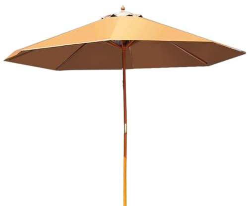 AMYSTY Sonnenschirm Marktschirm Gartenschirm Sonnenschirmschirm Für Den Außenbereich, Strandschirm Für Terrassencamping Im Freien, Ohne Sockel Terrassenschirm Sonnenschirme im Freien(Khaki)