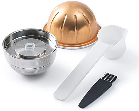 HAILASRE Vertuoline Pop Next NS Vertuo Coffee Pods Reusable+Empty Aluminum Coffee Pods-80+150+230ml Each 3pcs Reusable Vertuoline Next Pod Stainless Steel Refillable Coffee Capsule