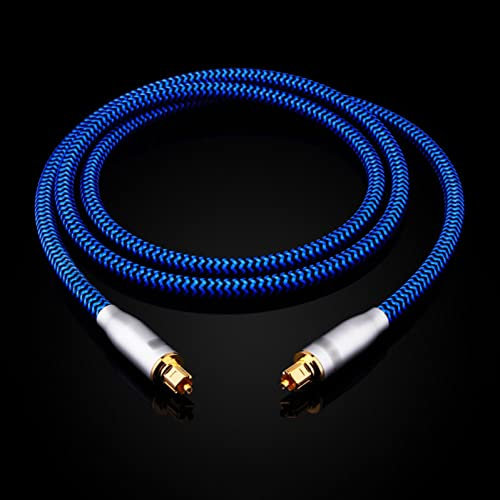 DREEK Câble Coaxial De Câble Audio Optique Numérique For Amplificateurs HiFi Câble De Fibre De Lecteur Blu-ray(1.5 Meters)