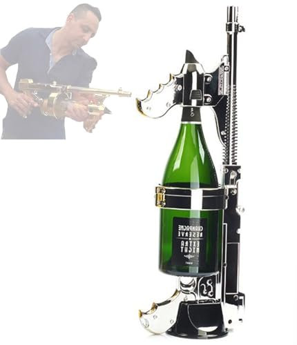 YXCUSAM 750ml Pistolet à Bière, Pistolet Pulvérisateur Champagne Décapsuleur de Champagne pour KTV Mariage Salon Fête Club (Argent)