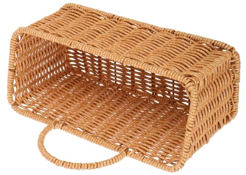 Generisch 1 Stück Handgewebter Rattan-hängekorb Aus Weidengeflecht Zur Wandmontage, Obst-aufbewahrungskorb Für Die Küche, Boho-stil, Wandkorb Für Heimdekoration, Für Gemüse, Zwiebeln,