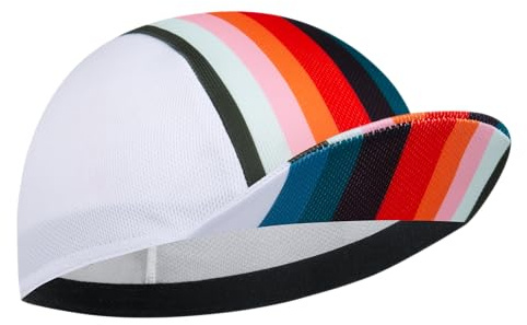 Cappellino Ciclismo Uomo in Poliestere - Berretto Sottocasco Traspirante con Protezione UV e Fascia Assorbente, Copricapo Sportivo per Bici da Corsa, Mountain Bike e Attività Outdoor(Unisex)