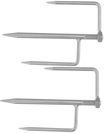 CIMAXIC 2piezas Anclaje De Tierra para Sombrilla Soporte De Base para Sombrilla De Playa para Césped para Jardín y Playa