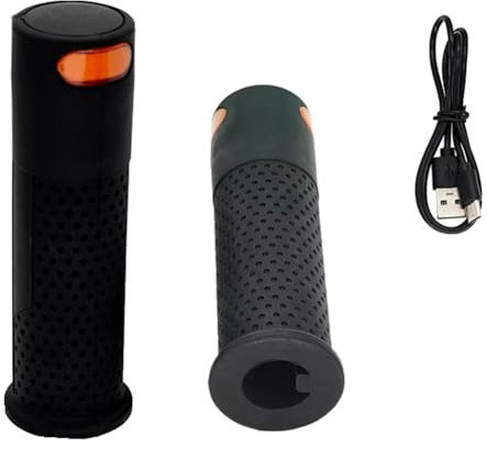 Kznifmk Elektrischer Scooter Lenkergriff Blinker Licht Funk Lenker Blinker Licht für Elektroroller Zubehör Rillen