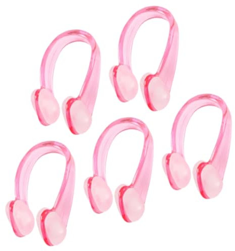 UPKOCH Nasenclip Schwimmen 5 Stück rutschfest Tragbar PVC Nasenklammer Für Kinder Und Erwachsene Schwimmtraining Schutz Vor Wassereintritt