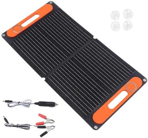 Panel solar portátil de 80 W para exteriores, doble puerto USB, ETFE, dispositivo de carga de panel solar, energía móvil, placa solar plegable, dispositivo de carga de batería