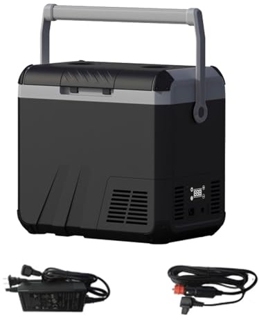 Frigo Camping Mini Congelateur Pas Cher Glaciere Electrique Voiture 18 L Affichage Numérique Verrouillage Par Pression Avec Poignée Et Porte-gobelet -20 À 20℃