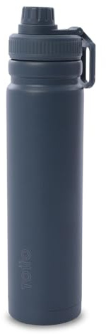 TOTTO - Botella de Agua Térmica, 750 ml, Modelo Jettes 750, Botella Deportiva, Botella Térmica con Rejilla Infusión, Mantiene tus Bebidas Frías o Caliente Mientras Practicas Deporte, Color Mood Indigo