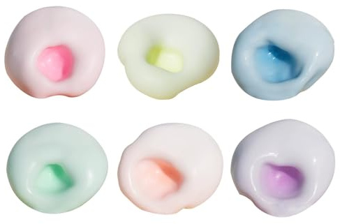 6 Pièces Ballon Anti Stress, Boule De Sable Anti Stress, Balle Anti-stress Pour e-nfants Et Adultes, Pour Formation Sur Le Soulagement De L'Anxiété Et La Réadaptation
