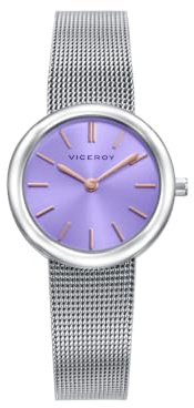 Viceroy Reloj Mujer Analógico de Acero Inoxidable - 26 mm - Movimiento de Cuarzo - Malla Milanesa - 401346