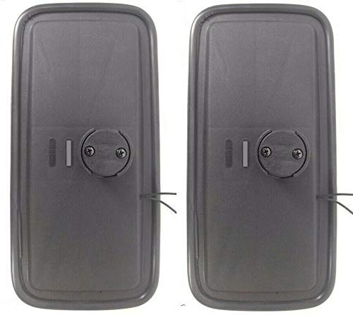 2x Rückspiegel Außenspiegel für LKW Bagger UNIVERSAL BEHEIZT 375x185mm ø14-30 SET